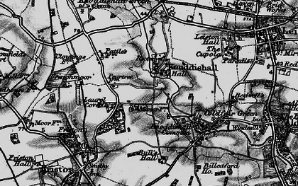 Old map of Knodishall in 1898