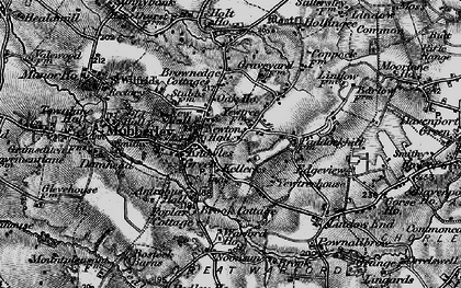Old map of Knolls Green in 1896