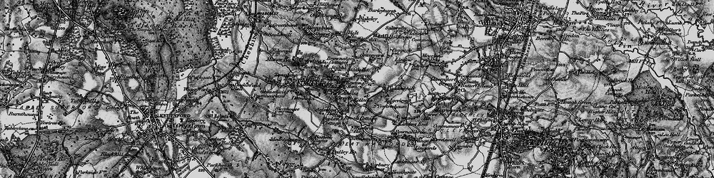 Old map of Knolls Green in 1896