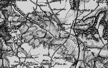Old map of Knolton in 1897
