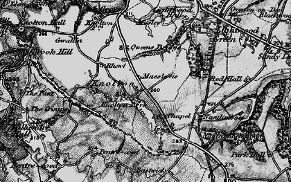 Old map of Trench in 1897