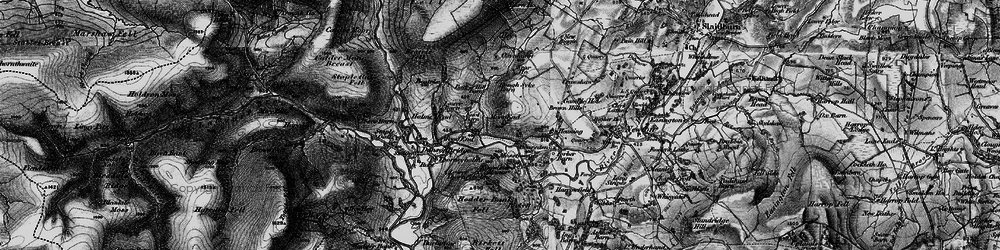 Old map of Boarsden in 1896