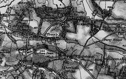 Old map of Knott Oak in 1898