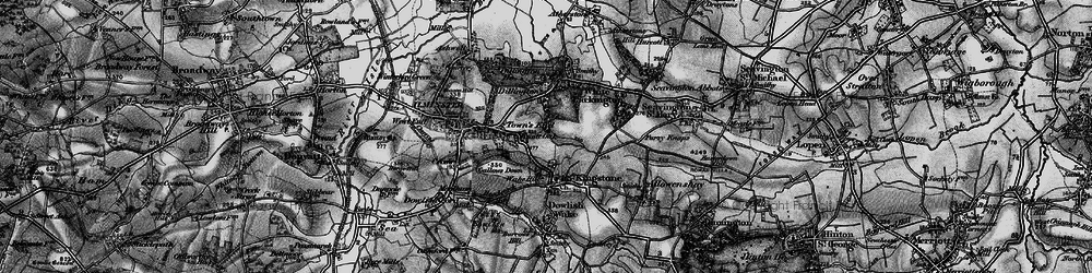 Old map of Knott Oak in 1898