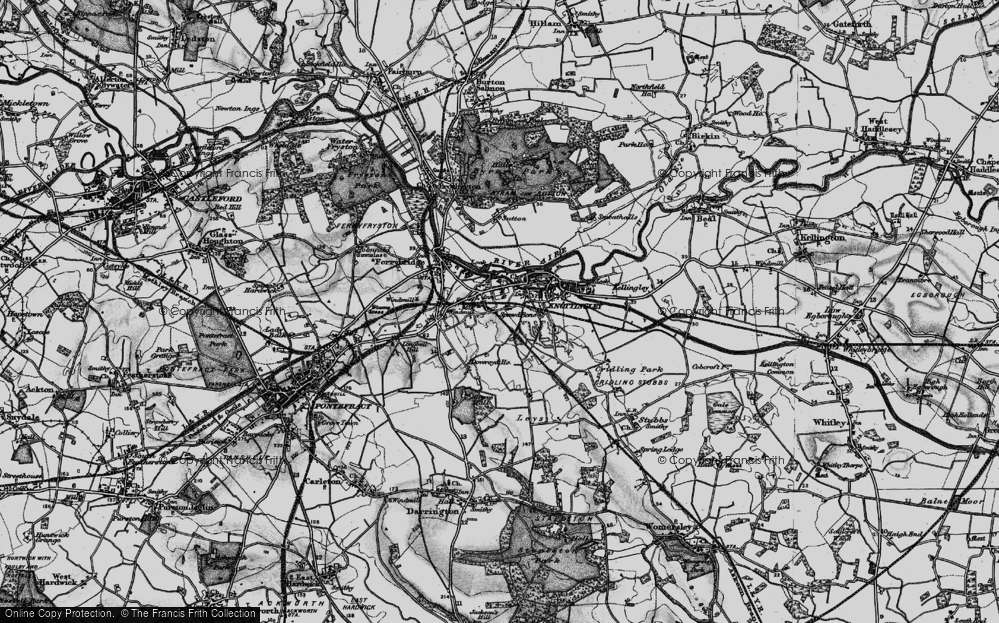 Old Map of Knottingley, 1895 in 1895