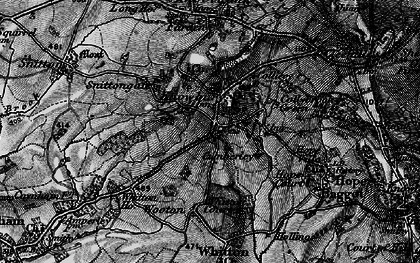Old map of Knowbury in 1899