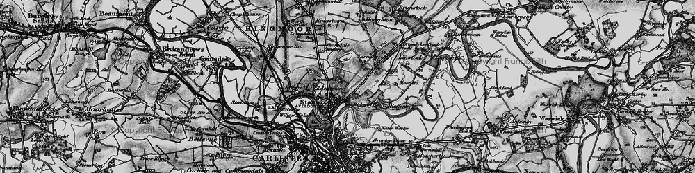 Old map of Knowefield in 1897
