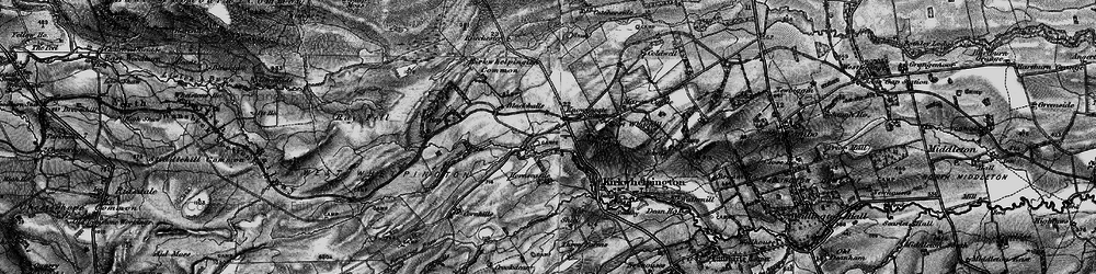 Old map of Black Down in 1897