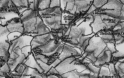 Old map of Knowl Green in 1895