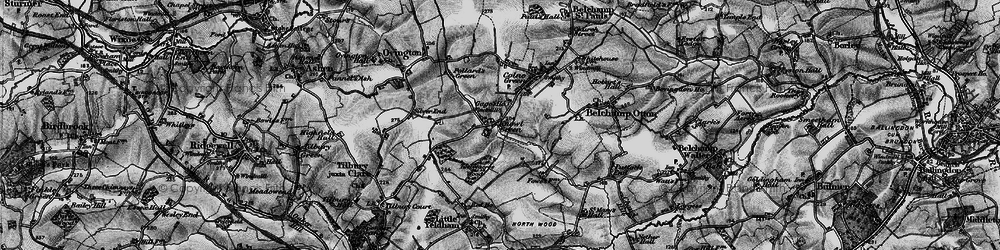 Old map of Knowl Green in 1895