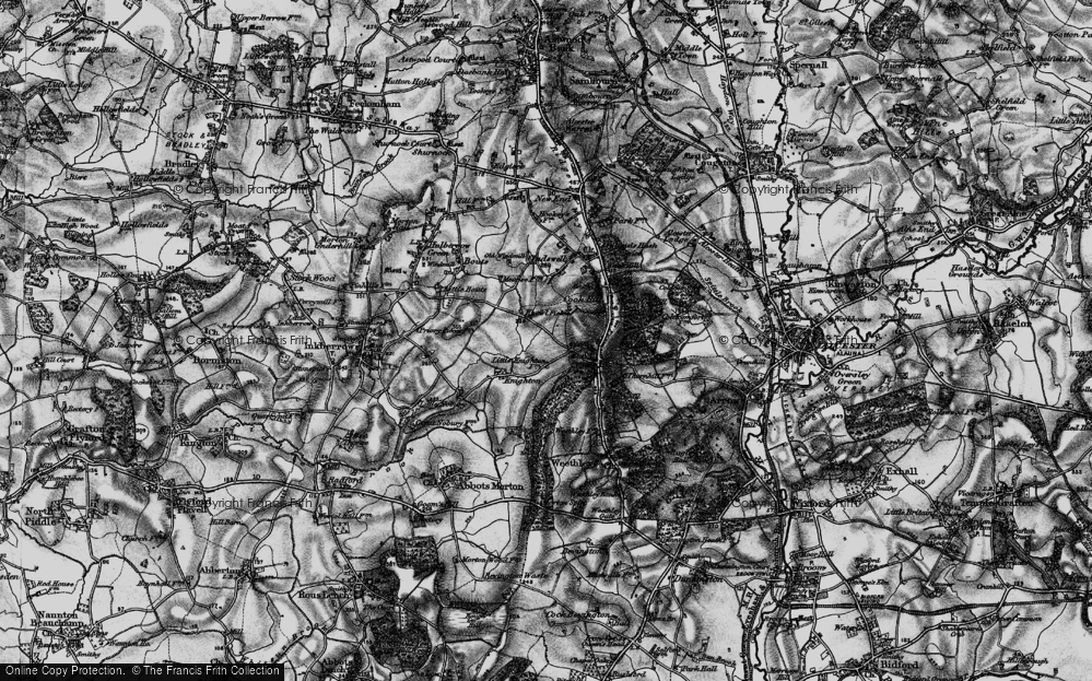 Old Map of Knowle Fields, 1898 in 1898