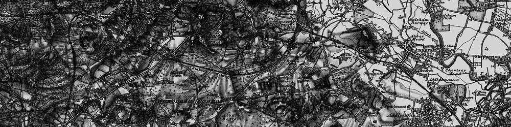 Old map of Knowle Hill in 1896