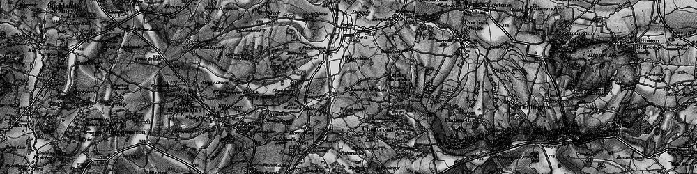 Old map of Knowle St Giles in 1898