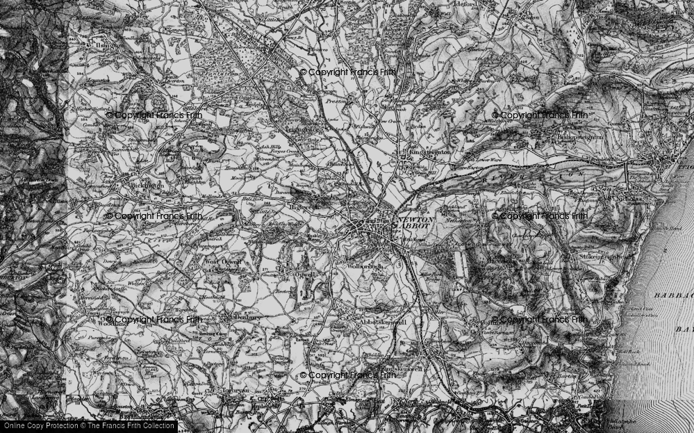 Old Map of Knowles Hill, 1898 in 1898