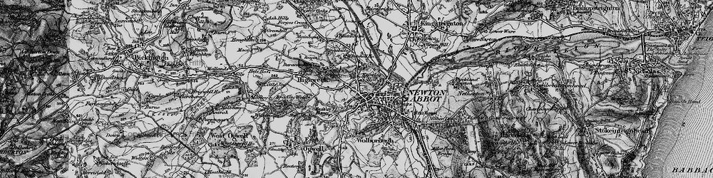 Old map of Knowles Hill in 1898