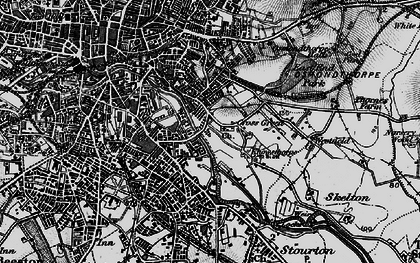 Old map of Knowsthorpe in 1896