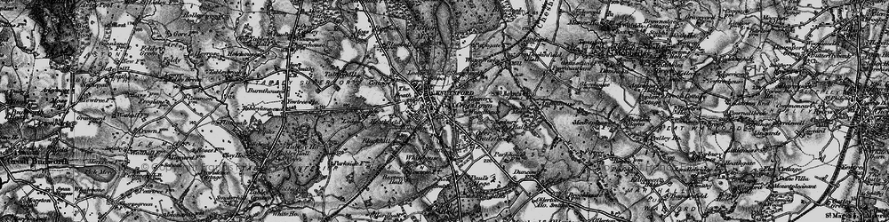 Old map of Knutsford in 1896