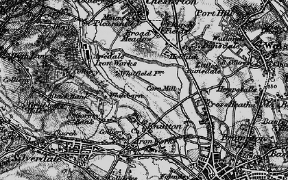 Old map of Knutton in 1897