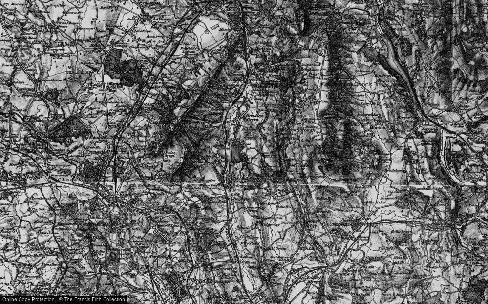 Old Map of Knypersley, 1897 in 1897