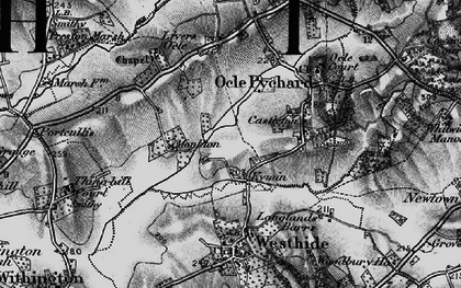 Old map of Kymin in 1898