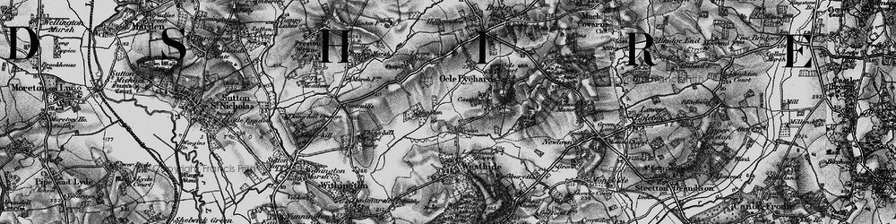 Old map of Kymin in 1898