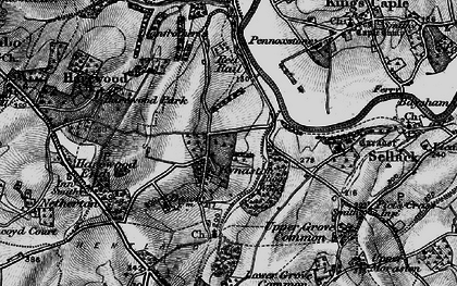 Old map of Kynaston in 1896