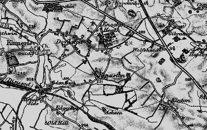 Old map of Kynaston in 1899