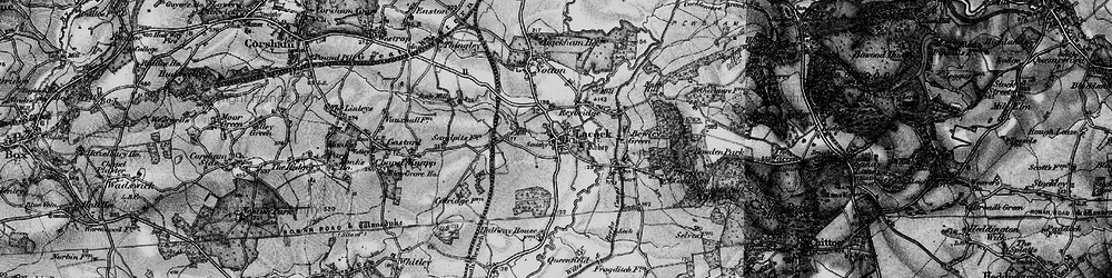 Old map of Lacock in 1898