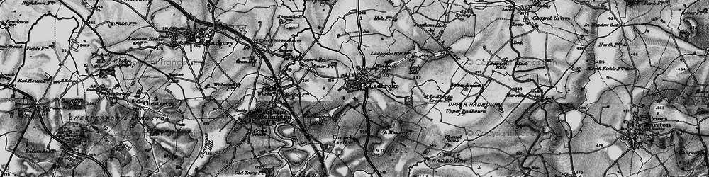 Old map of Larkfield Ho in 1898