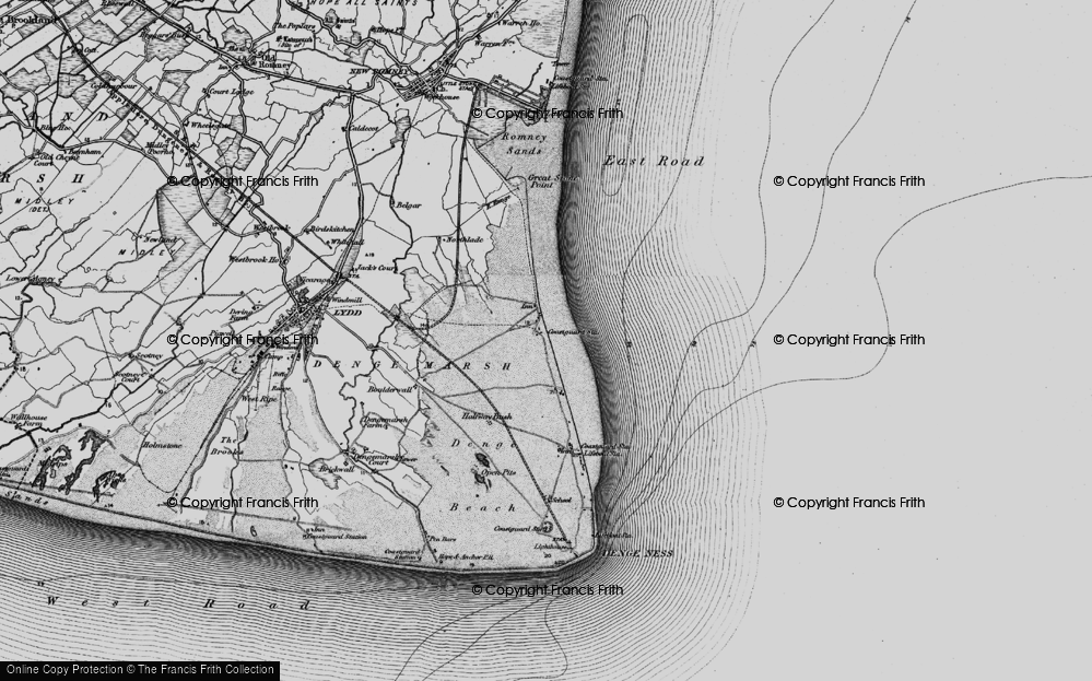 Old Map of Lade, 1895 in 1895