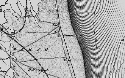 Old map of Lade in 1895