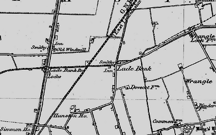 Old map of Lade Bank in 1899