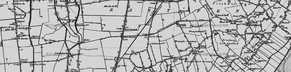 Old map of Lade Bank in 1899