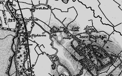 Old map of Lady Green in 1896
