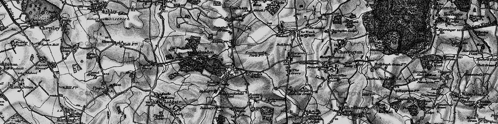 Old map of Lady's Green in 1898