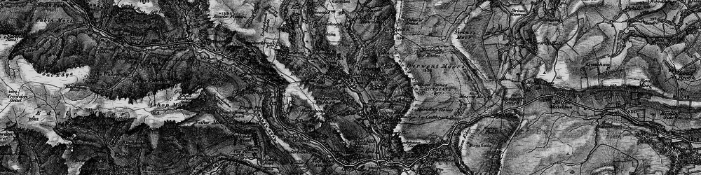 Old map of White Tor in 1896