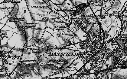 Old map of Ladybrook in 1899