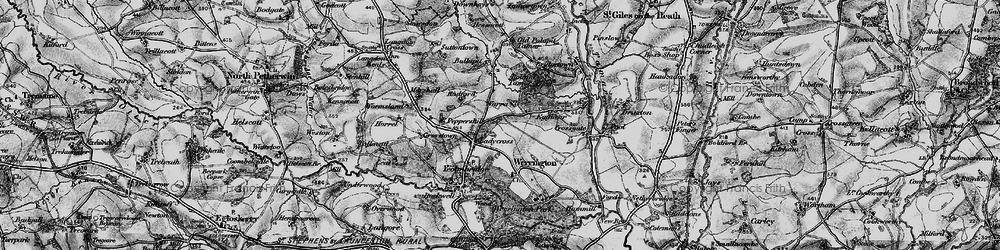 Old map of Bullapit in 1895