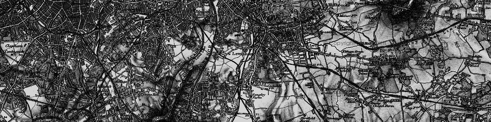Old map of Ladywell in 1896