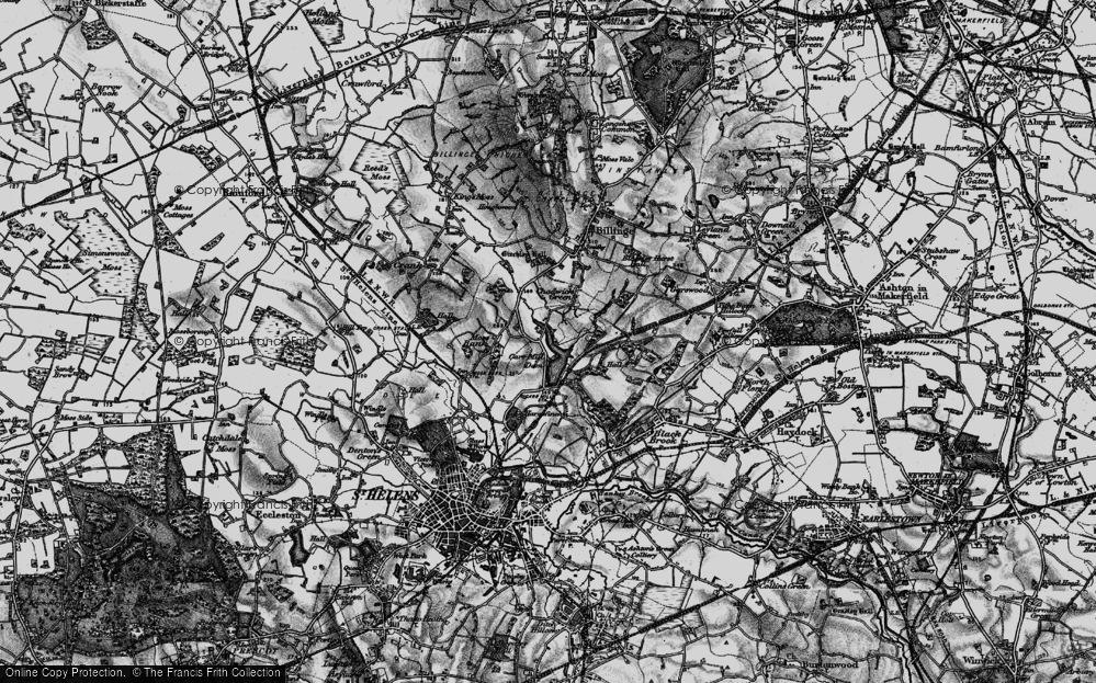 Old Map of Laffak, 1896 in 1896