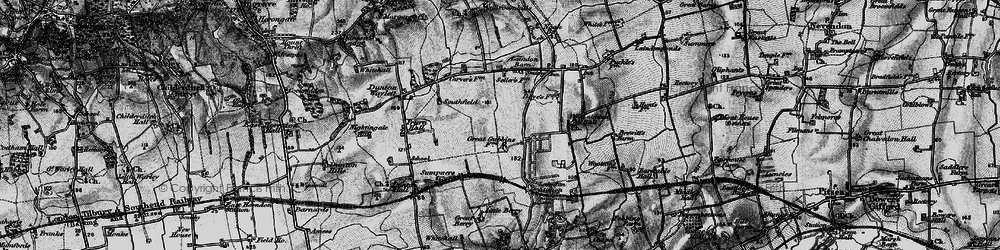 Old map of Dunton Wayletts in 1896