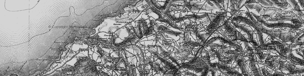 Old map of Laity Moor in 1895