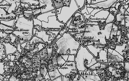 Old map of Laker's Green in 1896