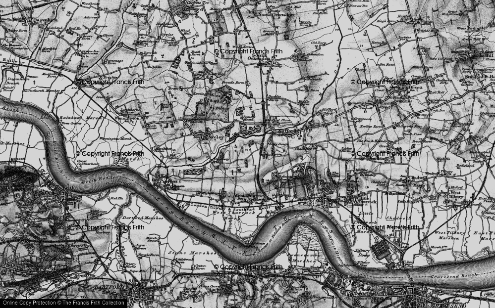 Old Map of Lakeside, 1896 in 1896