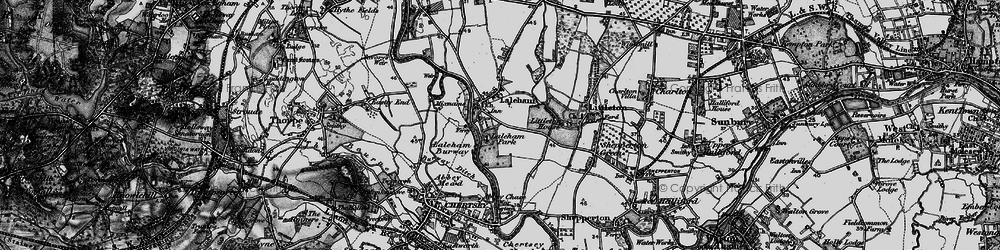 Old map of Abbey Chase in 1896