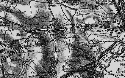 Old map of Laleston in 1897