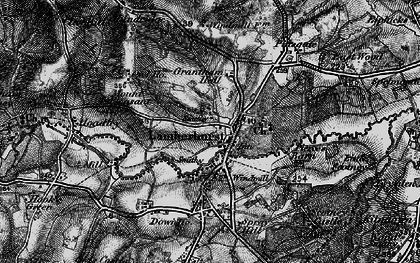 Old map of Lamberhurst in 1895