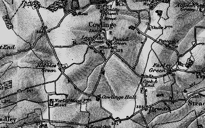 Old map of Lambfair Green in 1895