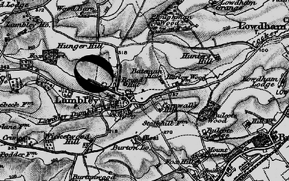 Old map of Bulcote Wood in 1899