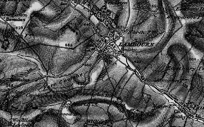 Old map of Lambourn in 1895